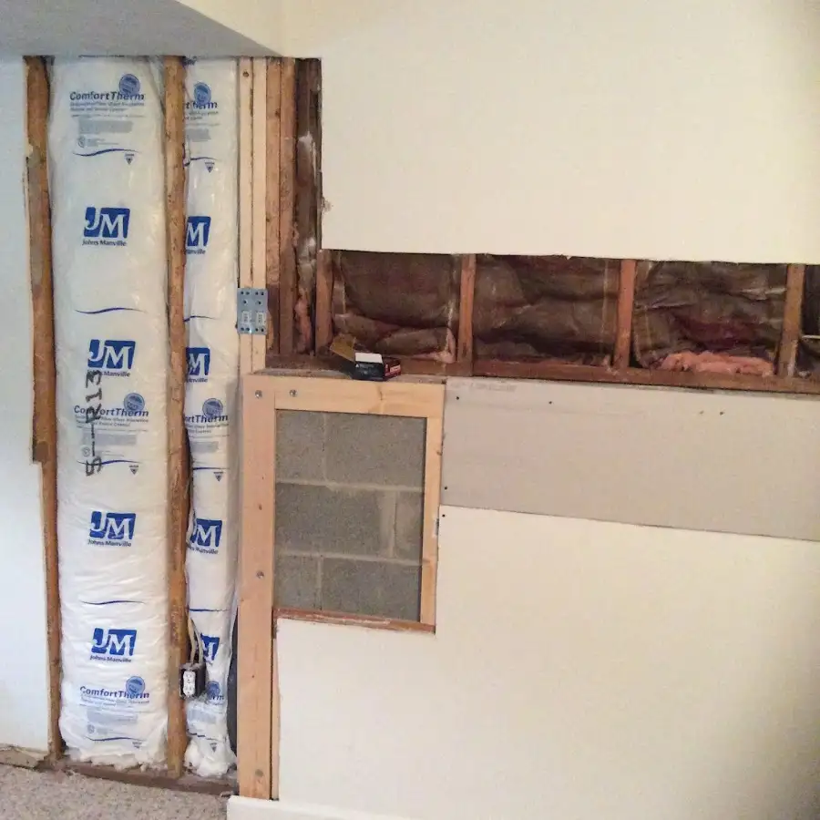 Wall insulation replacement during Contents Cleaning & Restoration in Mansfield